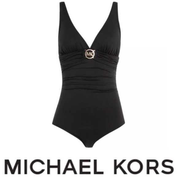Michael Kors Other - Michael Kors Black One Piece Logo Swimsuit